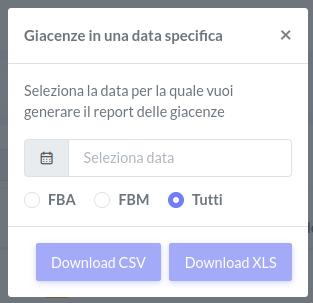 giacenze in data